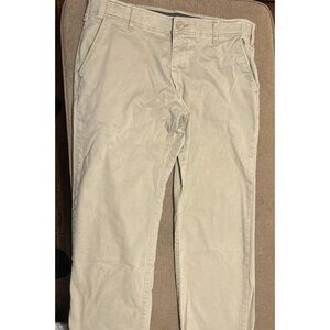 Lee Mens Kaki Extreme Motion Regular Straight Leg Pants Size 36X30 Read